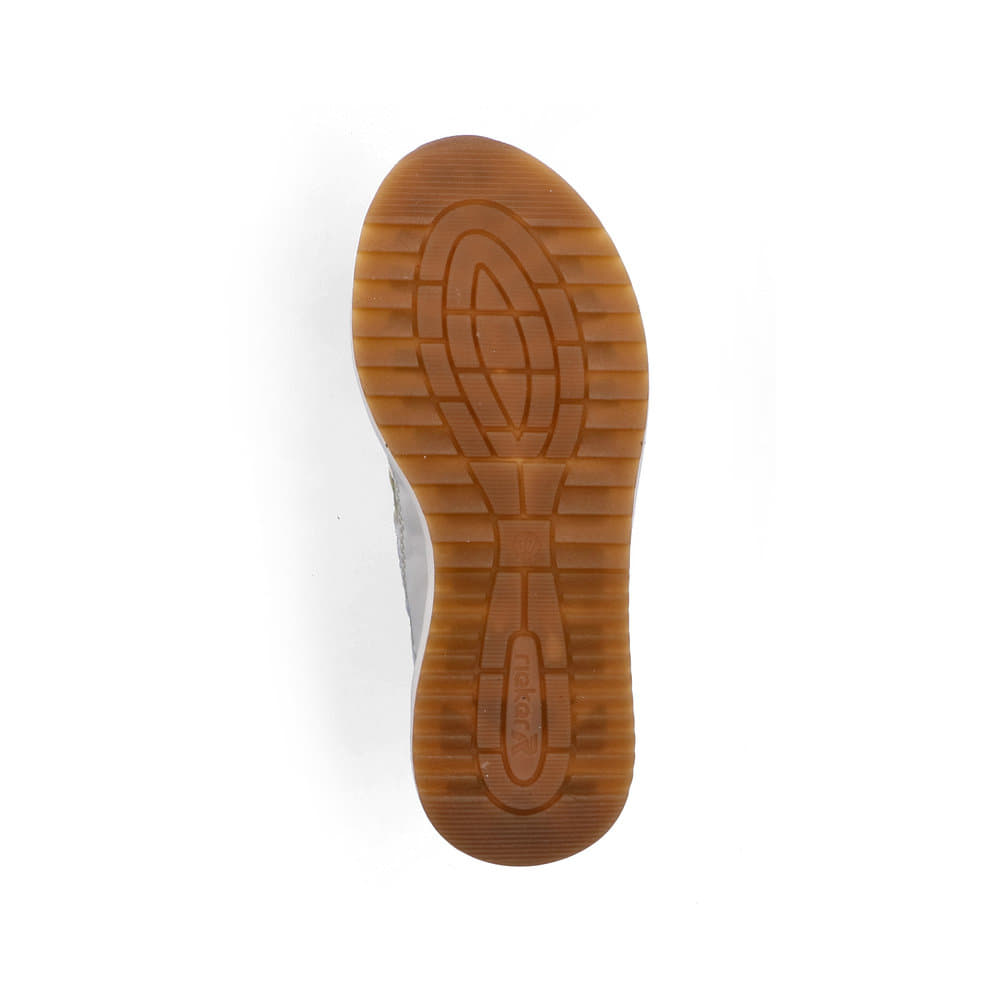 Mehrfarbige Rieker Damen Sneaker Low L5812-91 mit floralem Muster. Schuh Laufsohle.