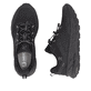 Schwarze Rieker Sport Herren Sneaker Low U4502-00. Schuh von oben, liegend.