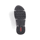 Urbanschwarze Rieker Damen Slipper 45957-00 mit einer schockabsorbierenden Sohle. Schuh Innenseite