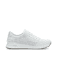 Weiße Rieker Damen Sneaker Low N1403-80 mit Reißverschluss sowie Extraweite H. Schuh Innenseite.