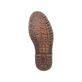 
Graphitschwarze Rieker Herren Schnürstiefel 31602-00 mit einer robusten Profilsohle. Schuh Laufsohle