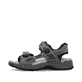 Graue Rieker Herren Trekkingsandalen 26955-42 mit einem Klettverschluss. Schuh Außenseite.