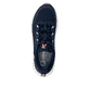 Blaue Rieker Sport Damen Sneaker Low W4502-14. Schuh von oben.