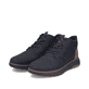 Schwarze Rieker Herren Sneaker High B5530-00 mit wasserabweisender TEX-Membran. Schuhpaar seitlich schräg.