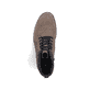 Braune Rieker Herren Schnürstiefel 33640-24 mit einem Reißverschluss. Schuh von oben.