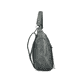 Sac bandoulière Rieker H1016-54 en vert avec fermeture éclair ainsi que poches extérieures et intérieures. Côté droit.
