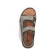 Grüne Rieker Herren Trekkingsandalen 26761-54 mit einem Klettverschluss. Schuh von oben.