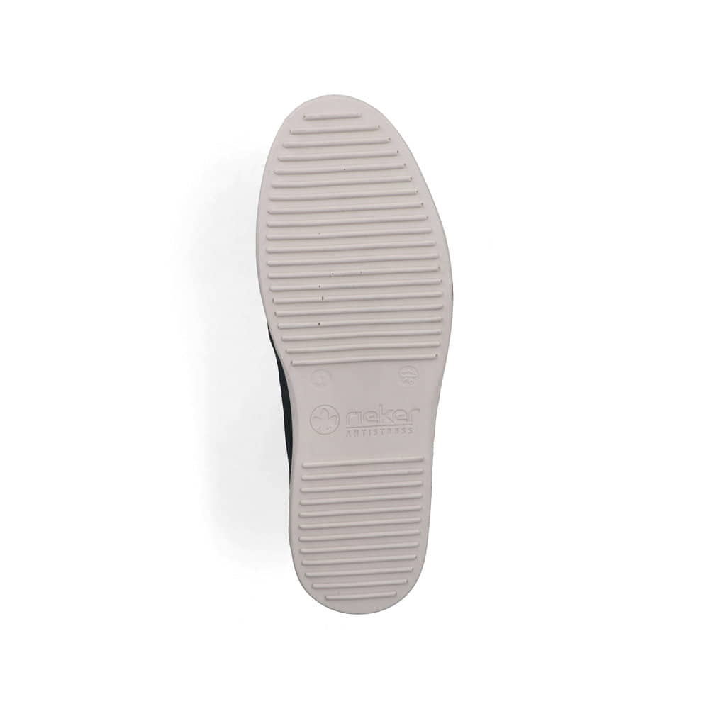 Blaue Rieker Herren Schnürschuhe B2345-14 aus Glattleder mit der Komfortweite G. Schuh Laufsohle.