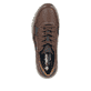 Braune Rieker Herren Schnürschuhe 11001-25 mit Reißverschluss sowie Extraweite H. Schuh von oben.