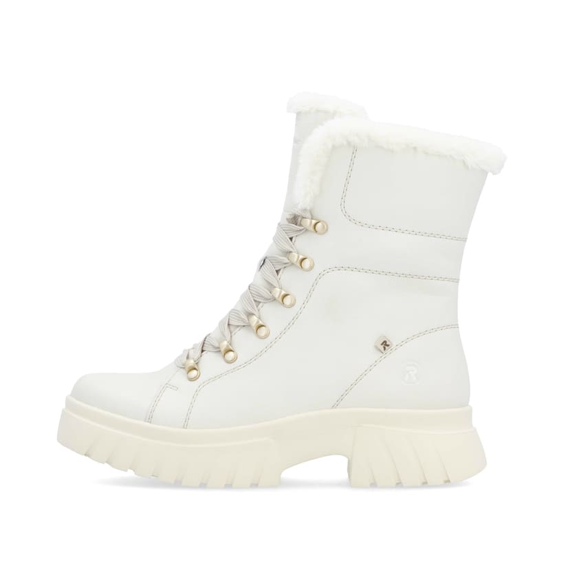 Rosane Rieker Damen Pantoletten W1652-31 mit flexibler und ultra leichter Sohle. Schuh Außenseite gespiegelt.