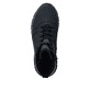 Dunkelblau-schwarze Rieker Herren Schnürstiefel 30201-14 mit Reißverschluss. Schuh von oben.