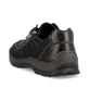 
Asphaltschwarze Rieker Herren Schnürschuhe 05330-00 mit Schnürung und Reißverschluss. Schuh von hinten
