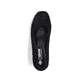 Schwarze Rieker Pumps 44767-00 mit einer griffigen Sohle. Schuh von oben.
