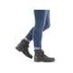 
Tiefschwarze Rieker Herren Schnürstiefel 32031-01 mit Schnürung und Reißverschluss. Schuh am Fuß
