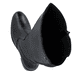 Schwarze Rieker Damen Hochschaftstiefel 73955-00 aus Glattleder. Schuh von oben, liegend.