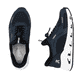 Blaue vegane Rieker Damen Sneaker Low N5257-14 mit einem Gummizug. Schuh von oben, liegend.