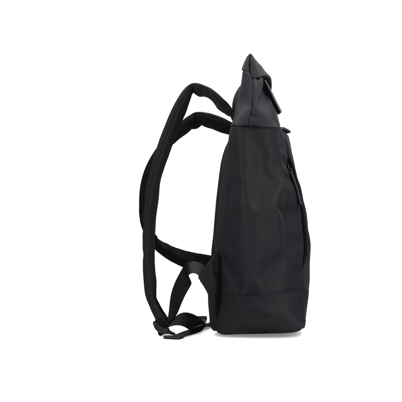 Rieker Rucksack H5101-00 in Schwarz aus Textil. Rechtsseitig.