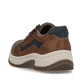 Braune Rieker Herren Schnürschuhe 11001-22 mit Reißverschluss sowie Extraweite H. Schuh von hinten.