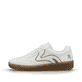 Weiße Rieker Damen Sneaker Low M5512-81 mit einer Schnürung. Schuh Außenseite.