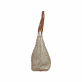Rieker Damen Rucksack H1607-60 in Hellbeige aus Textil mit Reißverschluss. Rucksack getragen Knie.