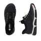 Dunkelblaue Rieker Damen Slipper 45963-14 mit Ready2GO Schnell-Anziehfunktion. Schuh von oben, liegend.
