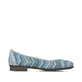Mehrfarbige Rieker Ballerinas 51983-91 mit einer extra weichen Decksohle. Schuh Innenseite.