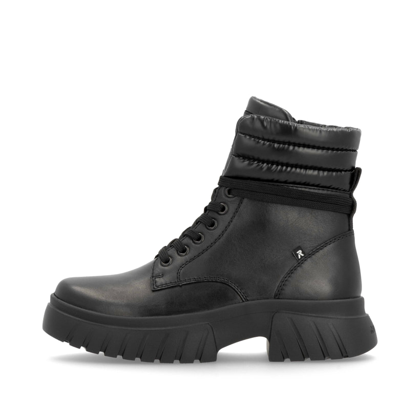 Rosane Rieker Damen Pantoletten W1652-31 mit flexibler und ultra leichter Sohle. Schuh Außenseite gespiegelt.
