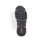 Dunkelrote Rieker Damen Schnürstiefel 45960-35 mit einem Reißverschluss. Schuh Laufsohle.