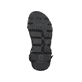 Schwarze waschbare Rieker Herren Trekkingsandalen 20802-01 mit flexibler Sohle. Schuh Laufsohle.