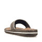 Graubraune Rieker Herren Zehentrenner 21095-42 mit der Komfortweite G. Schuh von hinten.