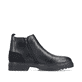Schwarze Rieker Herren Chelsea Boots F2750-00 aus Glattleder mit Reißverschluss. Schuh Innenseite.