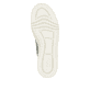 Grüne Rieker Damen Sneaker Low M1952-52 mit einem Reißverschluss. Schuh Laufsohle.