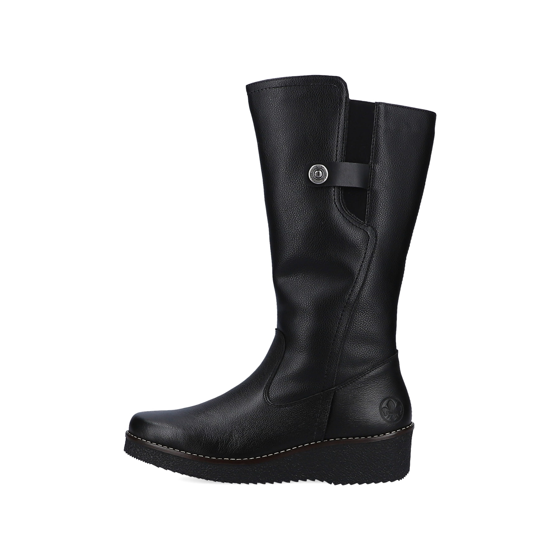 Rieker Dames 76190 modieuze laarzen, zwart, 36 EU