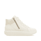Weiße Rieker Damen Sneaker Low W1202-82 mit ultra leichter und flexibler Sohle. Schuh Außenseite gespiegelt.