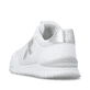Weiße Rieker Damen Sneaker Low W2404-82 mit Schnürung sowie ultraleichter Sohle. Schuh von hinten.