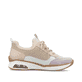 Rosane Rieker Damen Slipper M5660-31 mit Rieker Air Sohlenfenster sowie Gummizug. Schuh Innenseite.