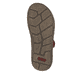 Braune Rieker Herren Sandalen 22074-26 mit einem Klettverschluss. Schuh Laufsohle.