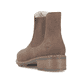 Zimtbraune Rieker Damen Chelsea Boots 77254-25 mit einem Reißverschluss. Schuh von hinten.