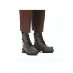 Biker Boots Rieker grises pour femme 74031-45 avec fermeture éclair. Chaussure au pied.