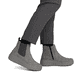 Chelsea Boots Rieker grises pour femme N2553-40 avec fermeture éclair. Chaussure au pied.