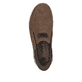 Braune Rieker Herren Slipper 03655-24 mit easy Hineinschlüpf-Möglichkeit. Schuh von oben.