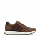 Braune Rieker Herren Sneaker Low B0701-24 mit einem Reißverschluss. Schuh Innenseite.