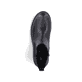 Schwarze Rieker Damen Chelsea Boots 73250-01 mit einem Reißverschluss. Schuh von oben.