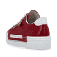 Rote Rieker Damen Sneaker Low N49C2-33 mit einer Schnürung. Schuh von hinten.