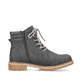 Ozeanblaue Rieker Damen Hochschaftstiefel 94791-14 mit einer robusten Profilsohle. Schuh Innenseite