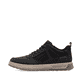 Schwarze Rieker Herren Schnürschuhe 37004-00 mit einem Reißverschluss. Schuh Außenseite.