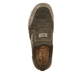 Grüne Rieker Herren Slipper B9051-54 mit Elastikeinsatz sowie Extraweite H. Schuh von oben.