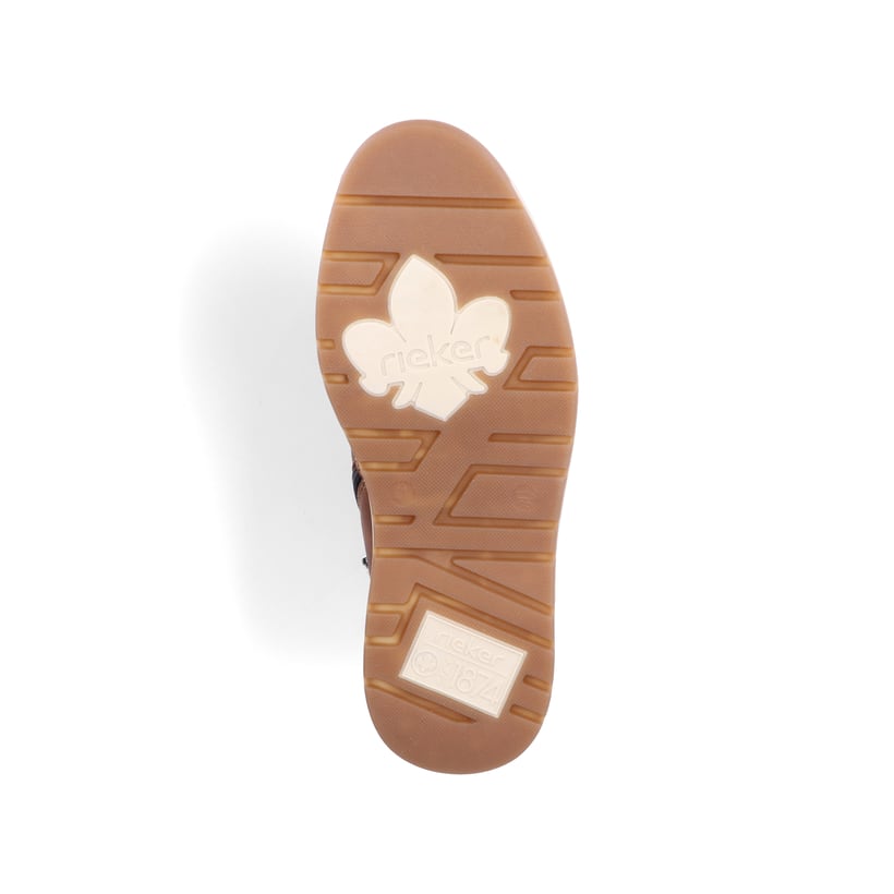 Braune Rieker Herren Schnürstiefel 39442-24 mit wasserabweisender TEX-Membran. Schuh Laufsohle.