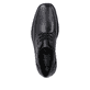 
Mitternachtsschwarze Rieker Herren Schnürschuhe B0013-00 mit einer leichten Sohle. Schuh von oben