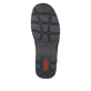 
Asphaltschwarze Rieker Herren Schnürschuhe 05330-00 mit Schnürung und Reißverschluss. Schuh Laufsohle